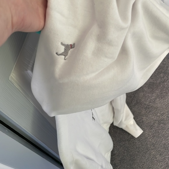 The Black Dog brand white hooded Sweatshirt with dog brand logo - Picture 3 of 4